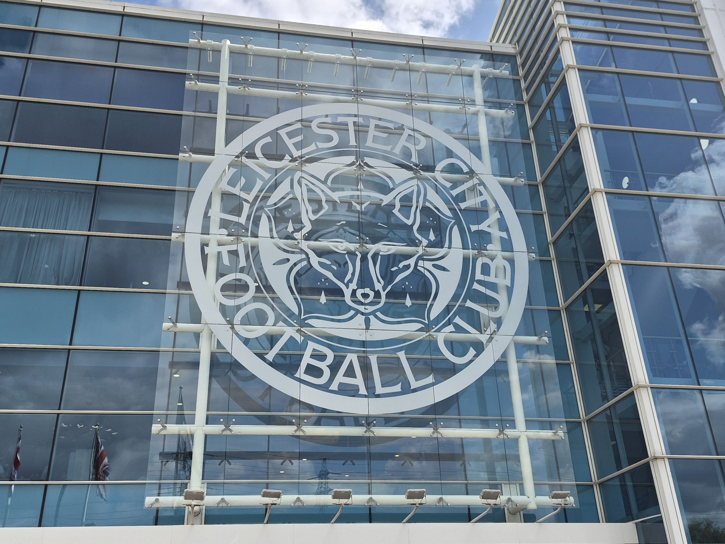 LCFC crest King Power Stadium